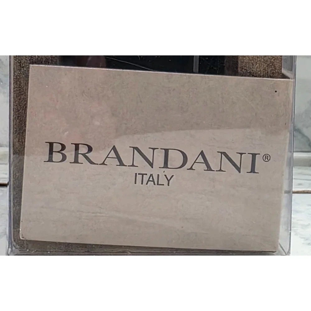 Brandani Italy 3 Pc Wood/Steel Semi Hard Cheese Knife Set, Atacia Collection